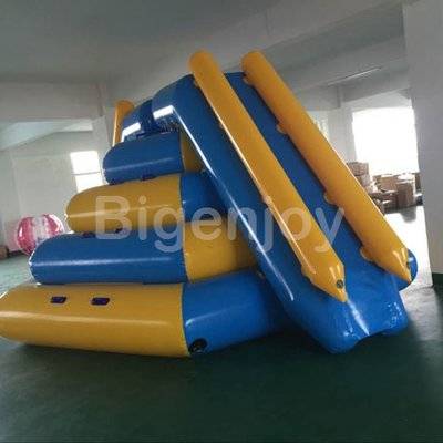 Double Lanes Inflatable Floating Water Slide