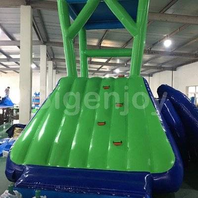 Inflatable action towers water sports