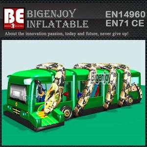 inflatable obstacle course,Jungle bus inflatable,Adult inflatable obstacle
