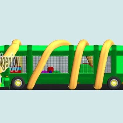 Jungle bus Adult inflatable obstacle course
