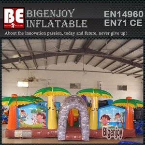 inflatable amusement park,Dora adventure inflatable,adventure inflatable park