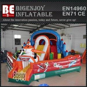 Giant inflatable airplane,airplane amusement park,inflatable airplane park