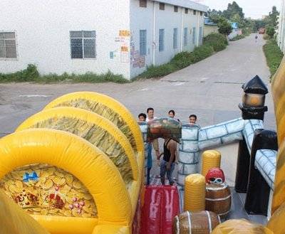 Inflatable pirate kingdom playground games