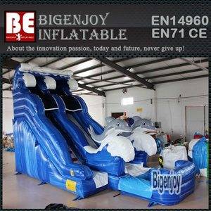 inflatable water slide pool,dolphin inflatable slide,Commercial inflatable water pool