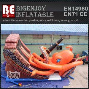 Octopus Inflatable Slide,Inflatable Pirate Ship Slide,Pirate Ship Slide