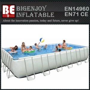 Portable rectangle pool,frame swimming pool,swimming pool