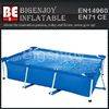Durable stainless steel frame pool with filter