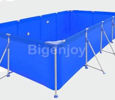 Large inflatable mental frame swimming pool