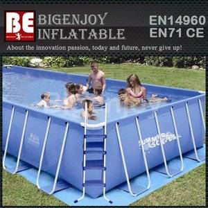 Portable steel frame pool,pool for water toys,swimming pool