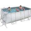 Frame swimming pool with filter and ladder