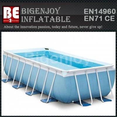 Outdoor folding steel bracket above ground swimming pools