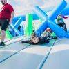 Crazy 5k Inflatable Zombie Survival Run obstacle course challenge