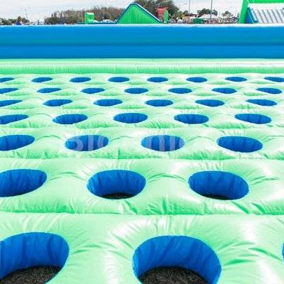 Inflatable mattress filled with ankle loving holes