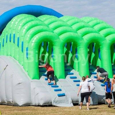 Big baller Challenge wipeout inflatable interactive