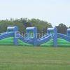 Wrecking ball balance inflatable interactive obstacle course for fun
