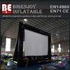 Inflatable rear projector screen for cinema