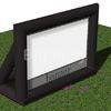 Inflatable rear projector screen for cinema