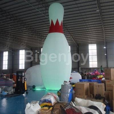 High inflatable bowling advertising balloon