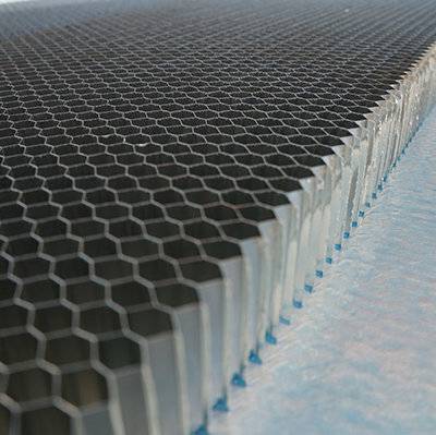 Aluminum honeycomb core for light weight panels, ventilation, filters and purifiers