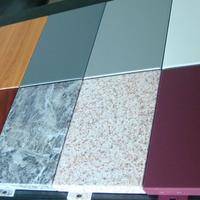 Roller coated colorful solid aluminum sheet for wall decoration