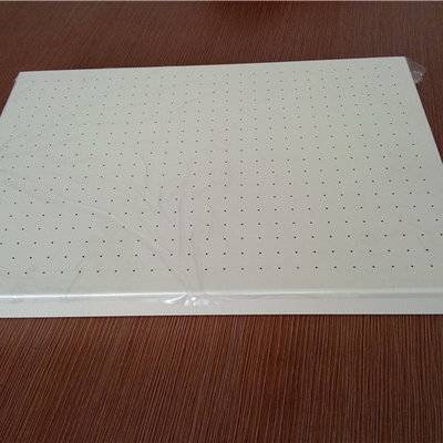 Perforated sound absorption coated aluminum honeycomb panels for ceilings