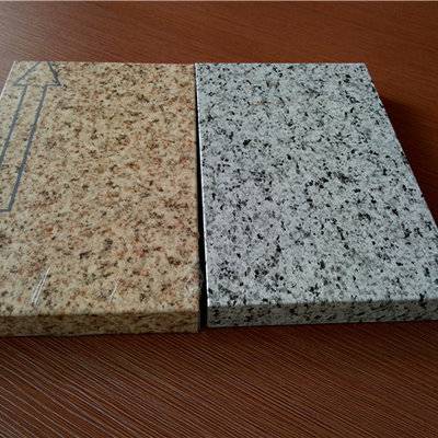 Stone color aluminum honeycomb sandwich panels for wall cladding