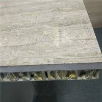 Travertine Surface Aluminium Honeycomb Panel Backed Composite Panels For External Wall Cladding
