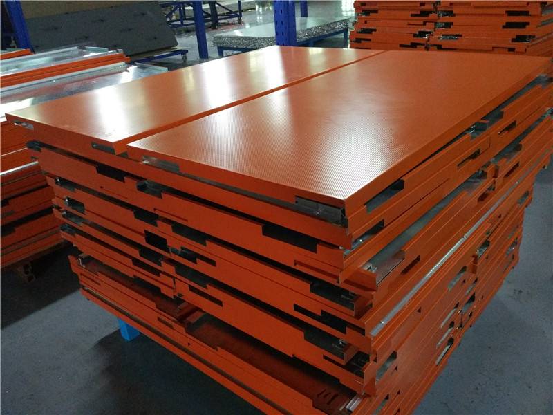 12mm Thick Orange Color Aluminum Honeycomb Perforated