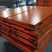 12mm Thick Orange Color Aluminum Honeycomb Perforated Ceiling Panels