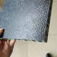 15mm thick black color ripple effect aluminum honeycomb floor panels