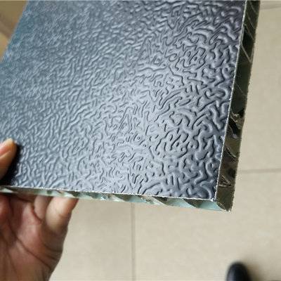 15mm thick black color ripple effect aluminum honeycomb floor panels