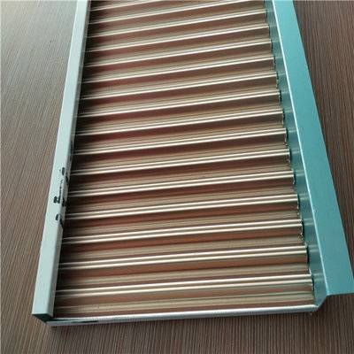 2.0mm corrugated aluminum cladding sheet with wood color