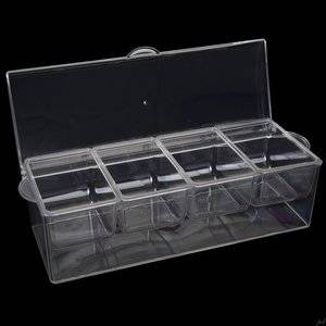 Bar condiment caddy, manufacturer sell directly crystal chill It condiment Server