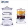 NEW High Quality AS Plastic Beverage Dispenser with Ice Chamber