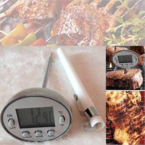 High temperature multi digital oven barbecue grill thermometer