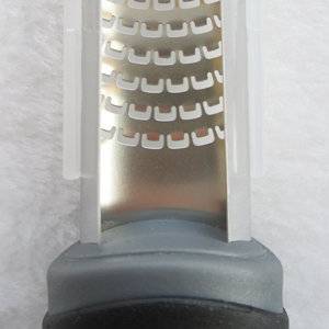 Fancy stainless steel cheese grater with protecting cover