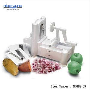 OEM design plastic manual speed spiral slicer