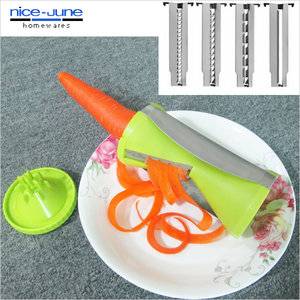 Home Cook tool 4 blade Vegetable Spiral Slicer carrot and Veggie Pasta Noodle Maker