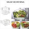High quality Acrylic Salad Bowl with Servers,serving bowl