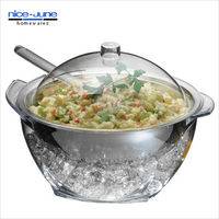 salad bowl on ice,acrylic bowl,Cold Bowl-On-Ice,salad bowl serving set,acrylic serving bowl,clear plastic salad bowls,high quality clear salad bowl