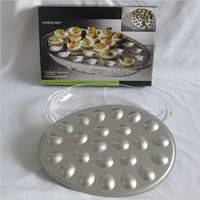 Iced Eggs Holds,Egg Halves,24 Iced Eggs Platter,egg serving tray