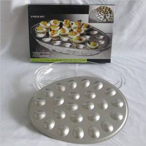 24 holes Iced Eggs Platter serving tray for party