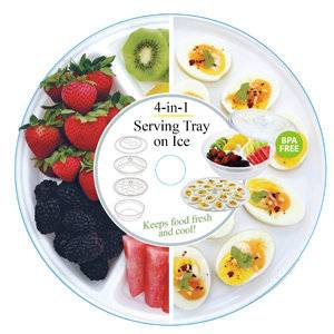 4 in 1 serving tray on ice