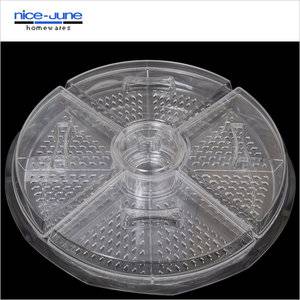 Round Shape Clear Appetizers On Ice With Lid