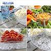 Best quality crystal clear Shatterproof acrylic 4 container Appetizer server tray
