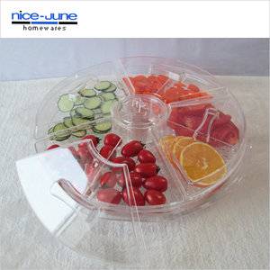 Clear Appetizer Server with Ice Tray