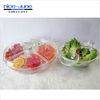 8-Section Ice-Chilled Revolving Appetizer Tray w/Vented Ice Chamber