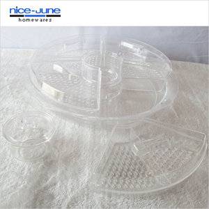 Clear Appetizer Server with Ice Tray