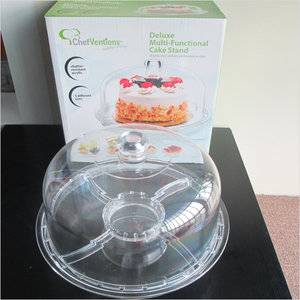 Food Grade Unbreakable Clear Acrylic 12 Inch Cake Stand