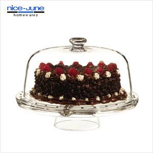 Best Quality cake plate with dome acrylic wedding cake stand